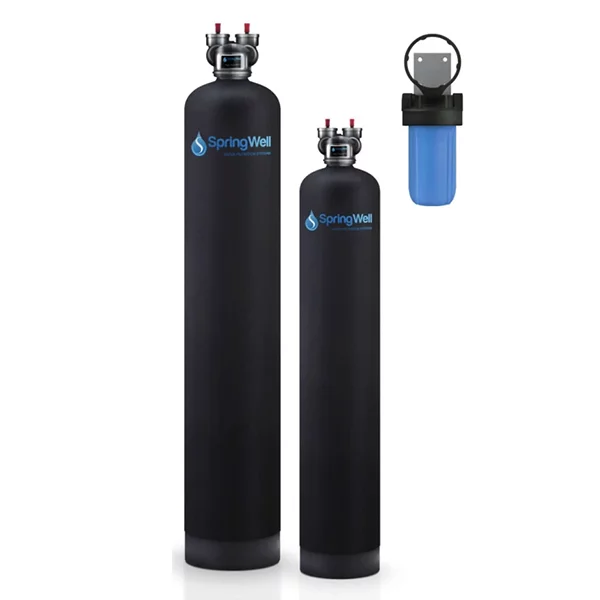SpringWell CSF City Water Filter + Salt-Free Water Softener Combo