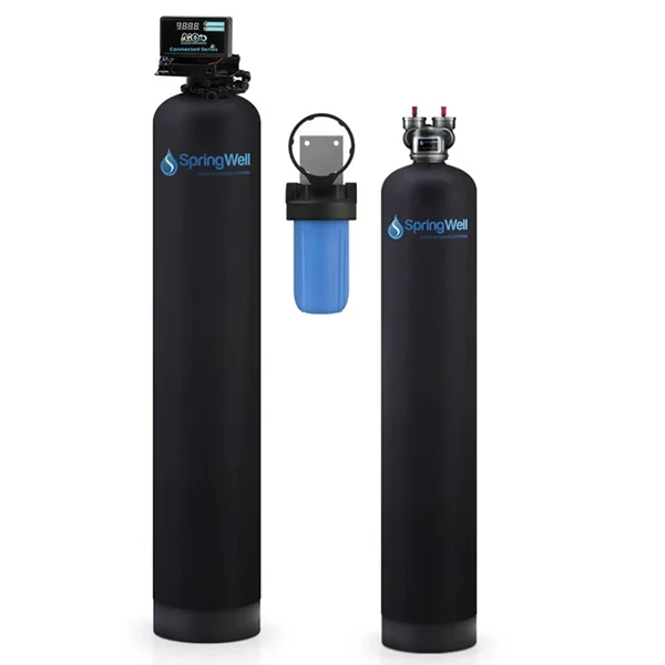 SpringWell WSSF Whole House Well Water Filter + Salt-Free Water Conditioner Combo