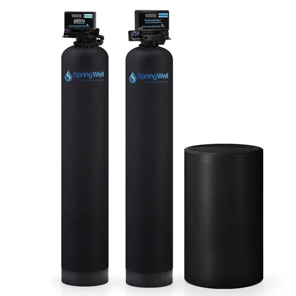 SpringWell WSSS4 Whole House Well Water Filter + Salt-Based Water Softener Combo