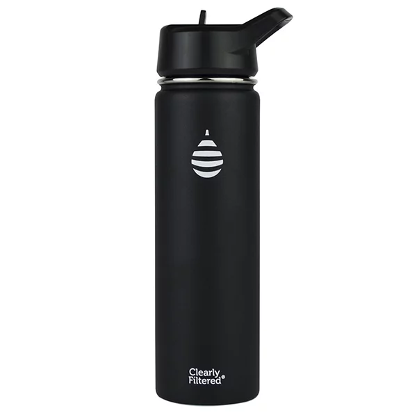 Clearly Filtered Insulated Stainless Steel Water Bottle