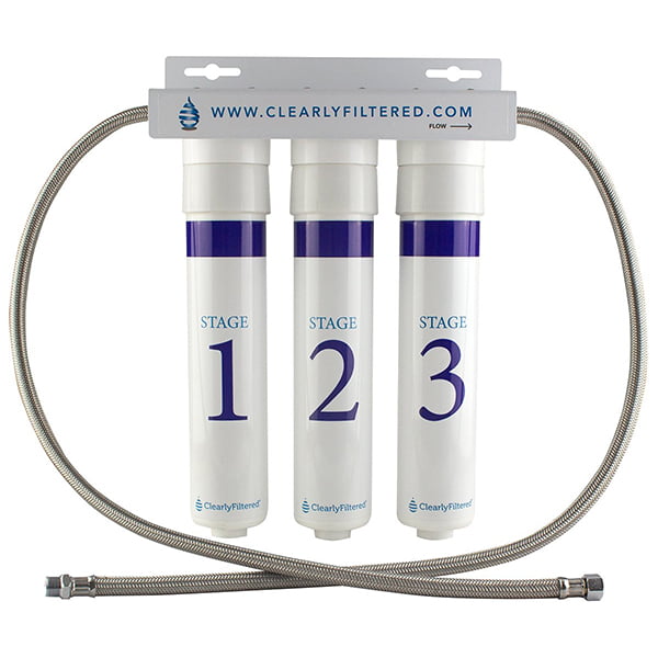 Clearly Filtered 3-Stage Under Sink Water Filtration System