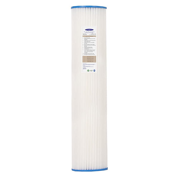 Crystal Quest Pleated Cellulose Whole House Sediment Filter Cartridge